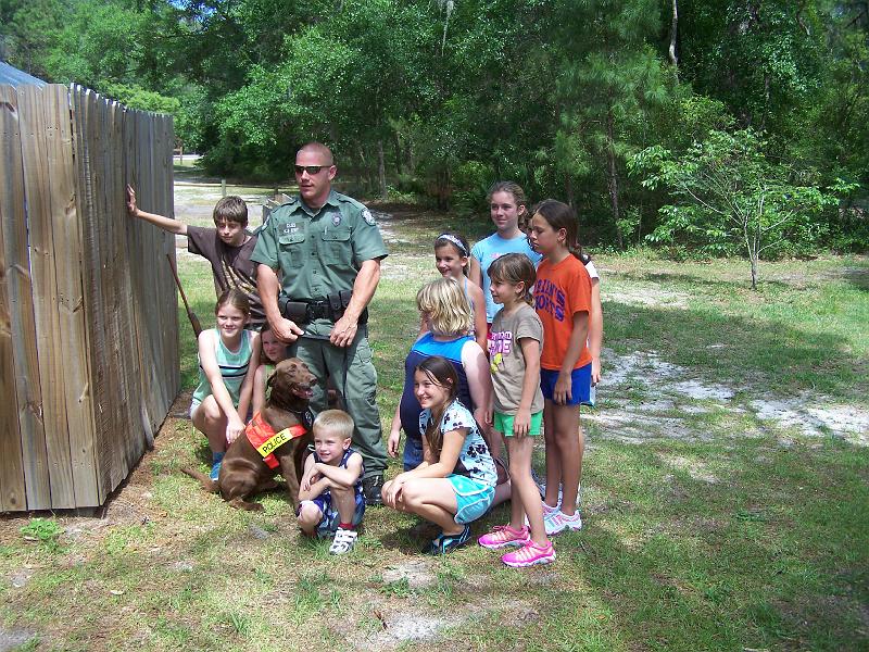 100_6914.JPG - The kids met the search dog.