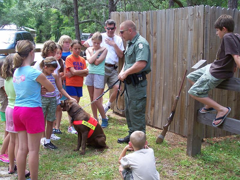 100_6917.JPG - The dog will be searching for a rifle hidden in the woods.