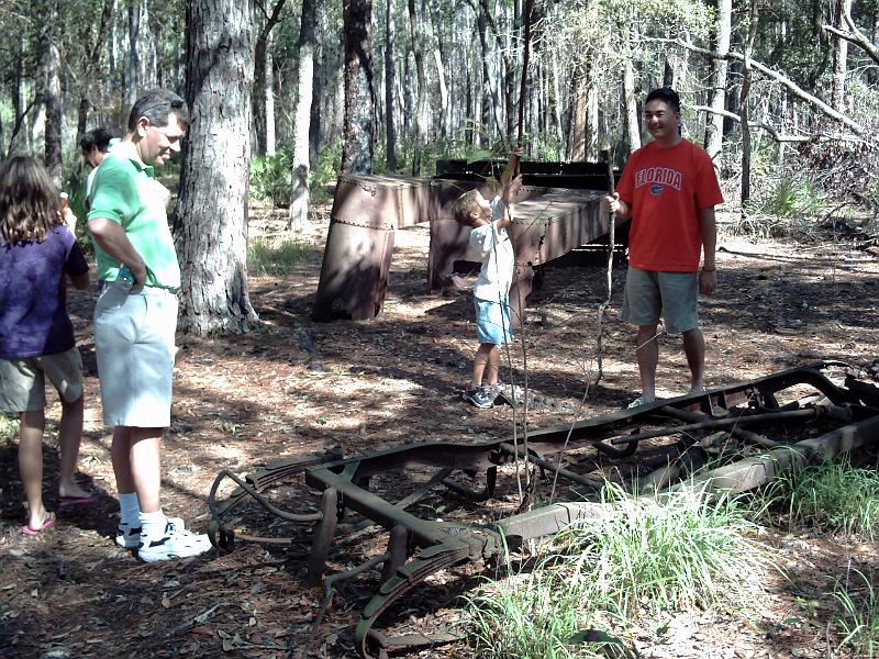 28-BillysIsland.JPG - The artifacts included this early automobile or truck.